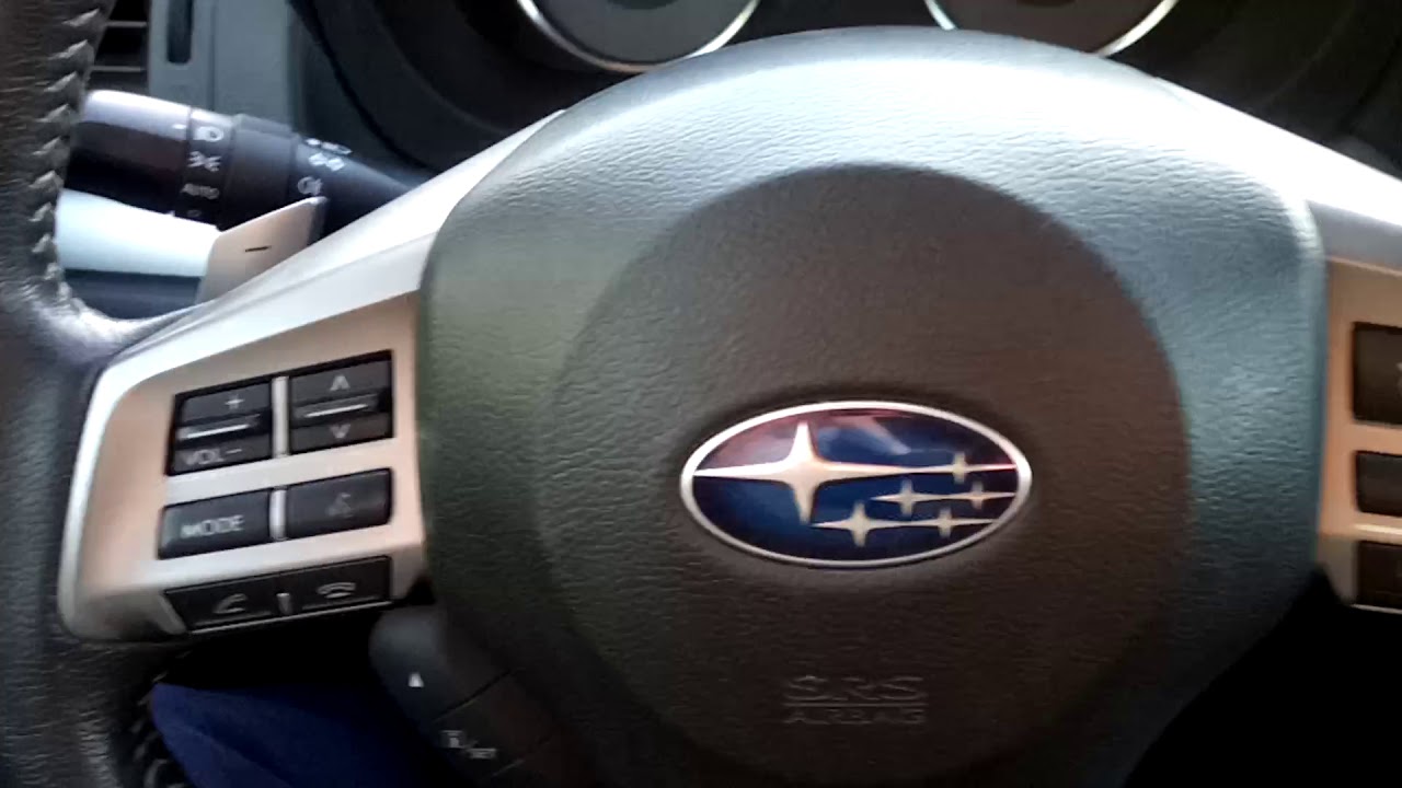 Снятие руля Субару форестер 2014