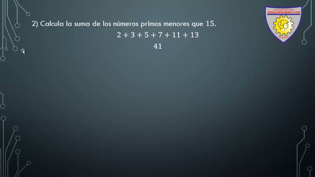 22 Clase Aritmética Números Primos y Factores de un Número - Sexto Grado de Primaria