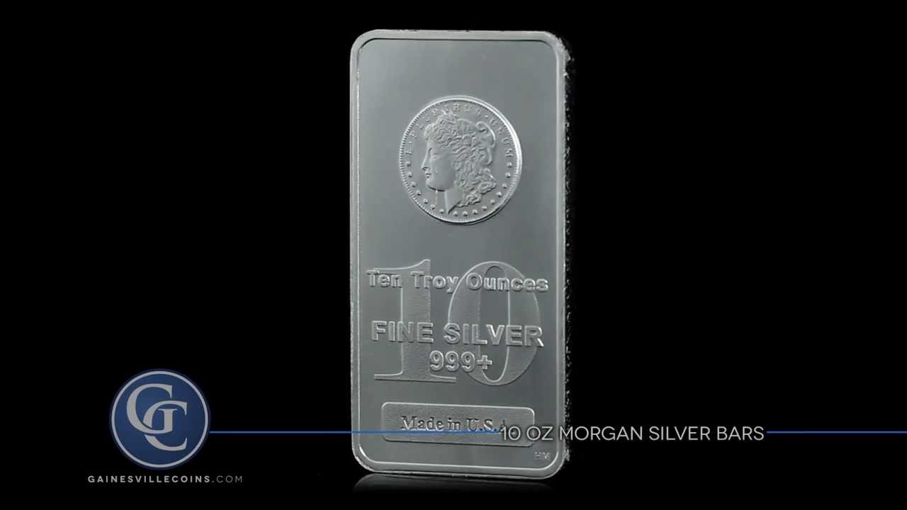 10 oz Morgan Silver Bars