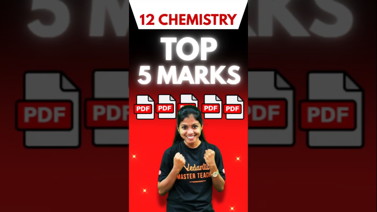 12th Chemistry | Important 5 Marks |Public Exam Important Questions 2025 | Shravanee Mam