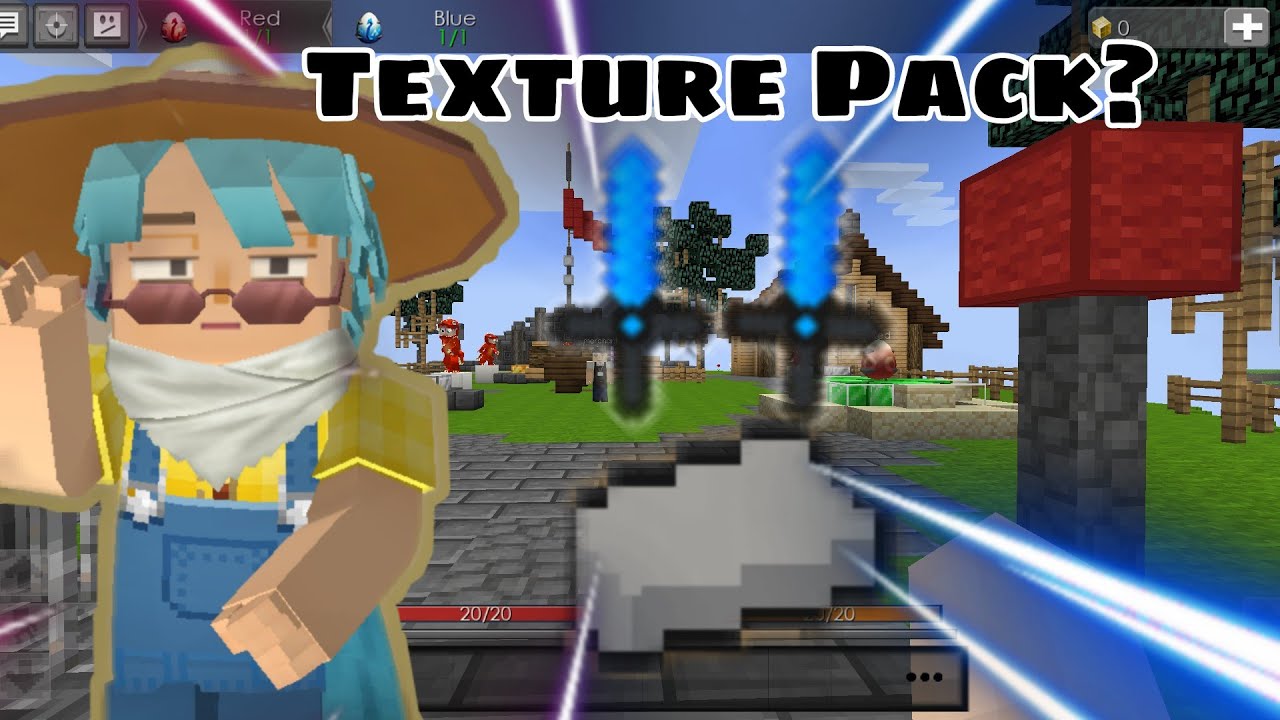 Blockman Go Eggwars Playing with TEXTURE PACK?!