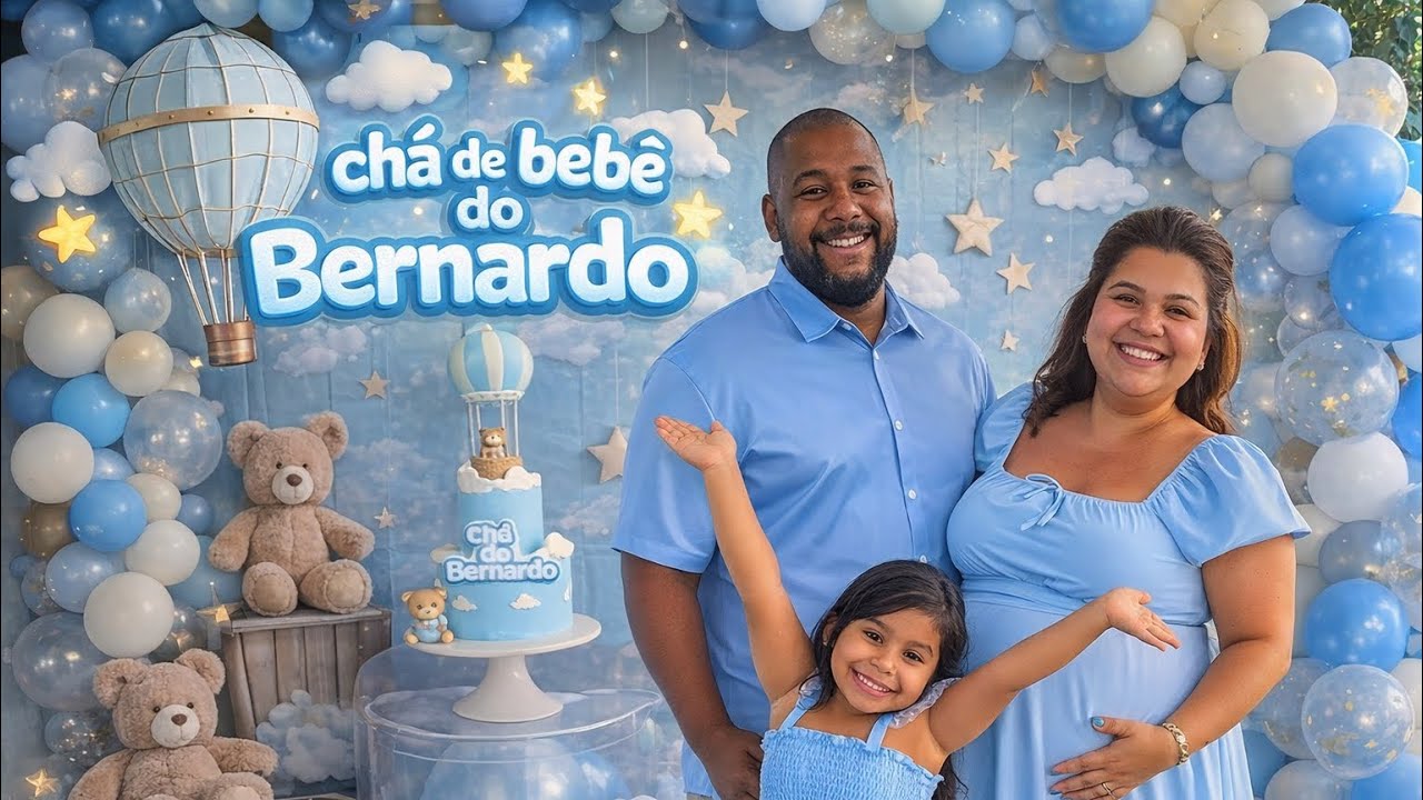 VLOG: Chá de bebê do Bernardo 💙🦁