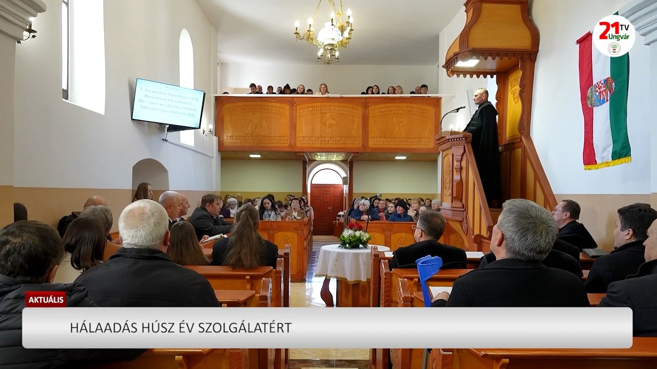 Aktuális (2026.03.07) Hálaadás húsz év szolgálatért