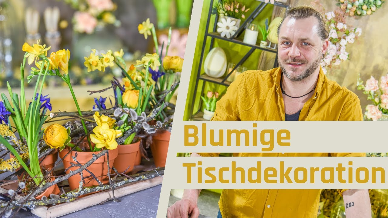 Tischdeko Ostern selber machen [Rustikale Frühlingsdeko DIY]