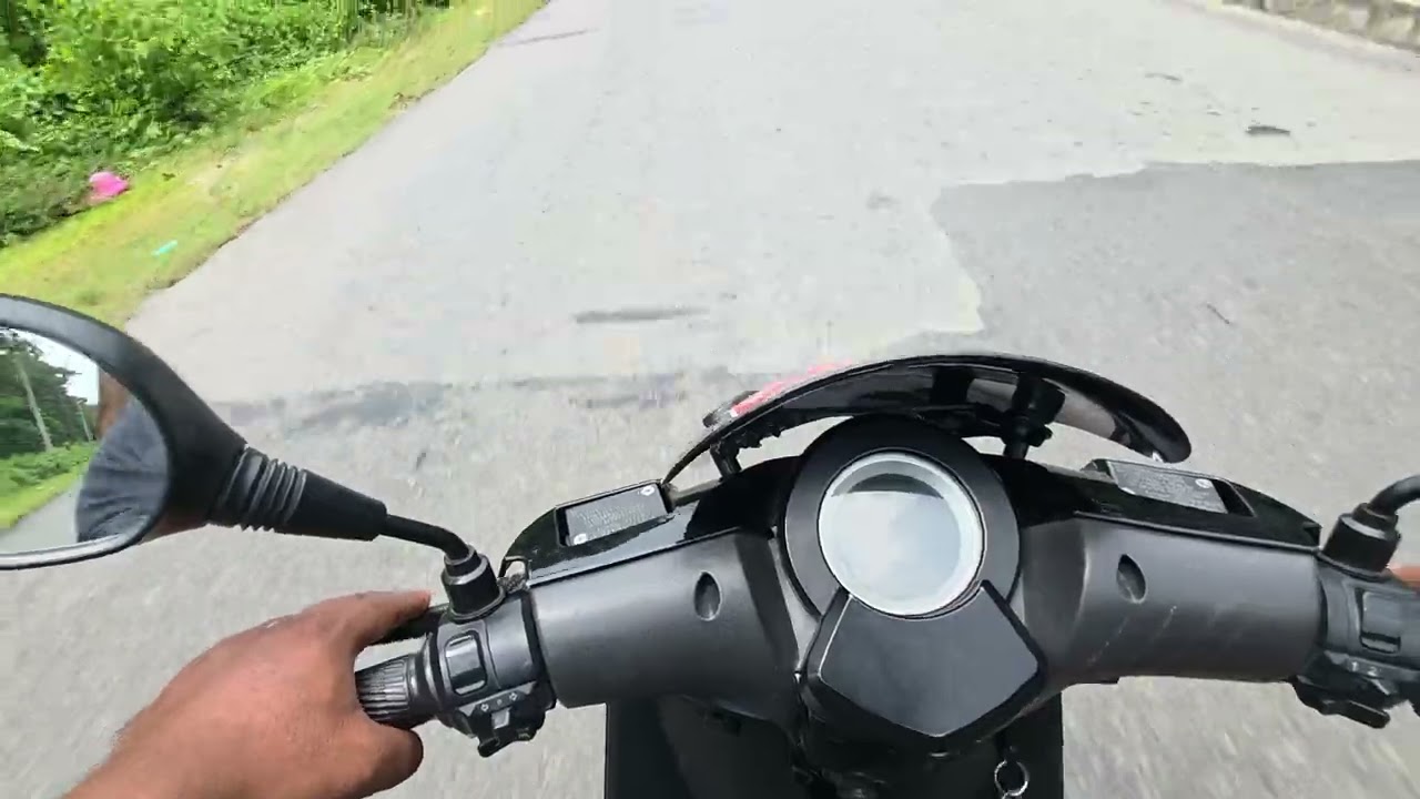 FD Motors F5Apro Grantha EV 😍Just trying on Chin Mount with Helmet rainy le Bejok vo😁😁