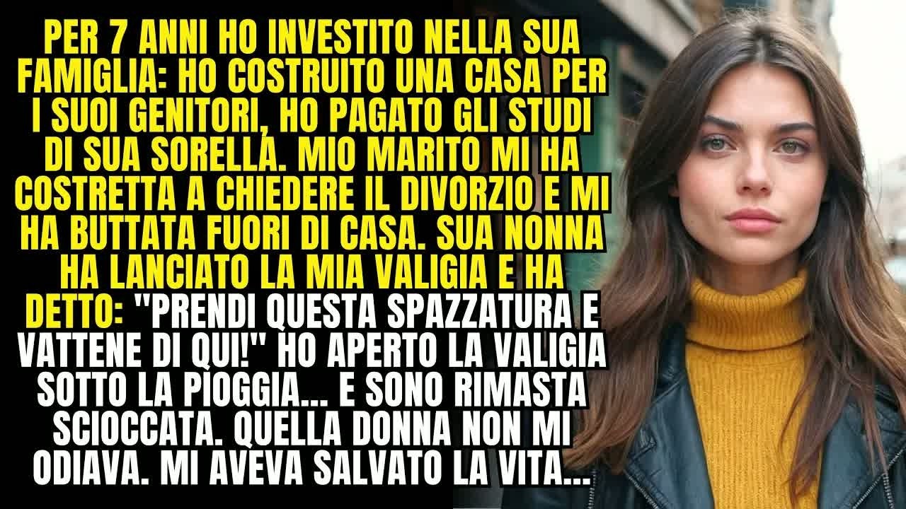 Per 7 anni investendo nella sua famiglia, sono stata cacciata con solo una valigia, e dentro c’e