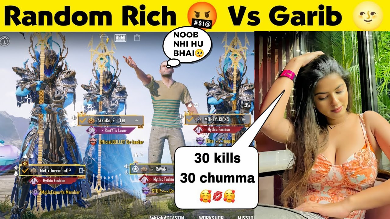 Random 3 rich 🤑 players And I im level 1 Noob prank 50RP MAX & MYTHIC OUTFITS #84