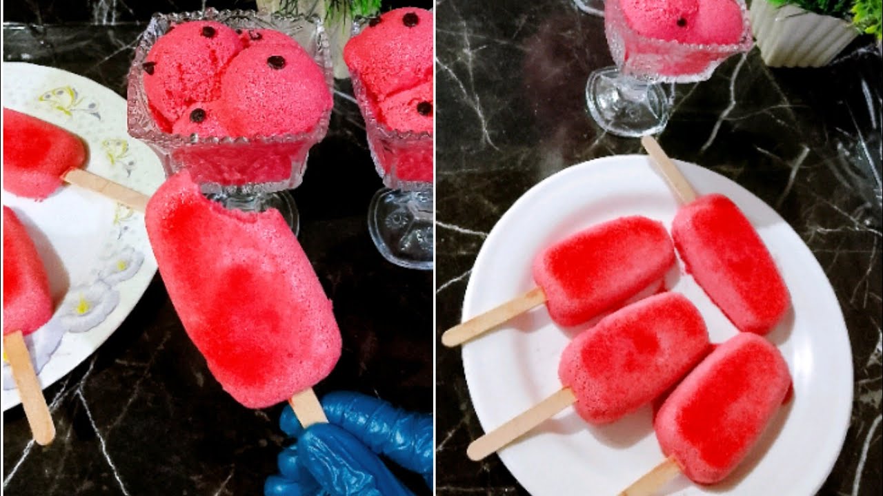 جربت آيس كريم البطيخ🍨 🍉والطعم مفاجأه هيخطف قلبك في حر الصيف دا منعش ولذيذ لازم تجربوه👍