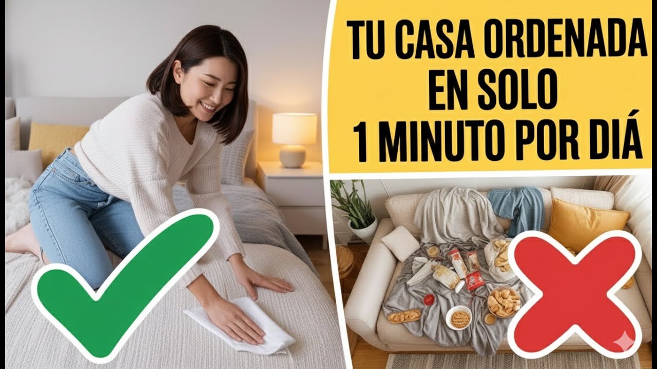 27 tareas de 1 MINUTO para mantener tu CASA ORGANIZADA - Minimalismo Japonés