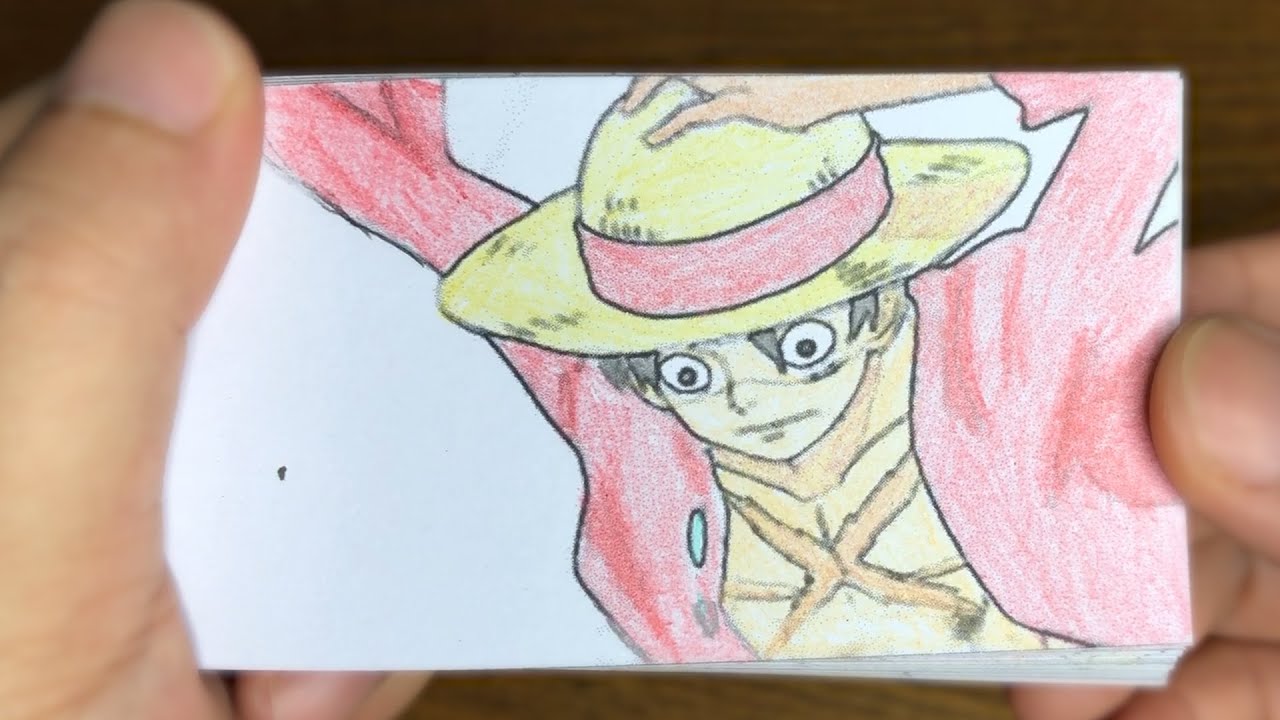 One Piece Luffy Cartoon FlipBook | One Piece Character Monkey D. Luffy Flip Book