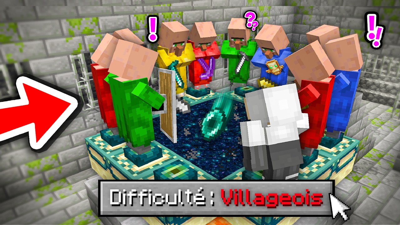 J'ai engag&eacute; des Villageois pour FINIR Minecraft &agrave; ma PLACE !