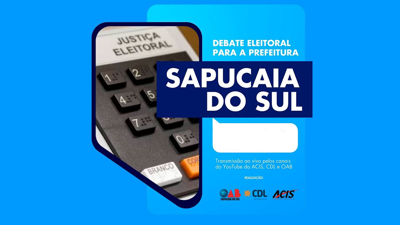 Debate dos candidatos à Prefeitura de Sapucaia do Sul - RS 26/09/2024