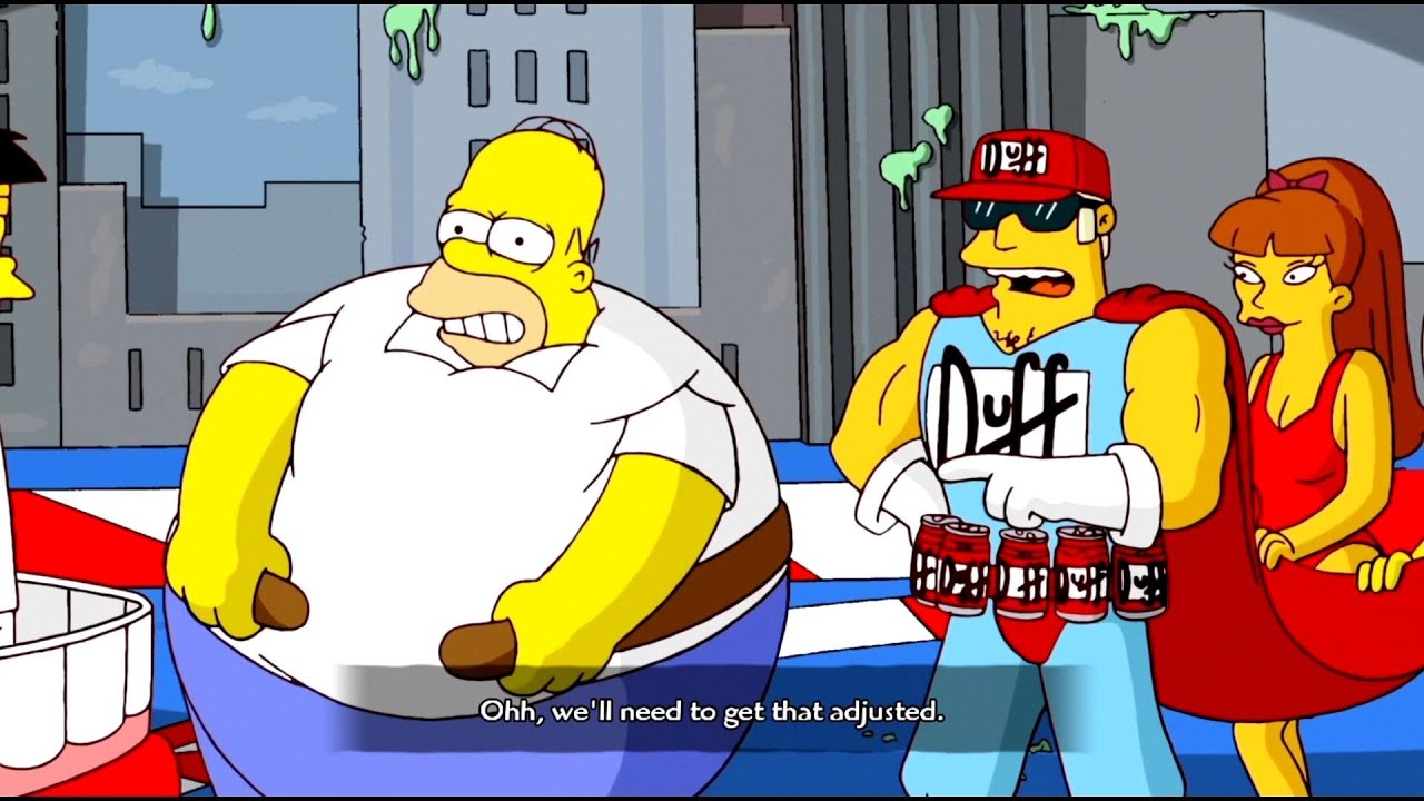 Прохождение The Simpsons Game с переводом часть 3 - Фестиваль Обжорства [HD 1080p]