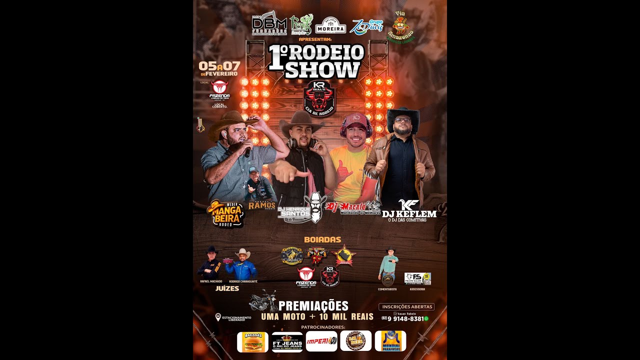 1° RODEIO SHOW KR BULLS - 1° DIA
