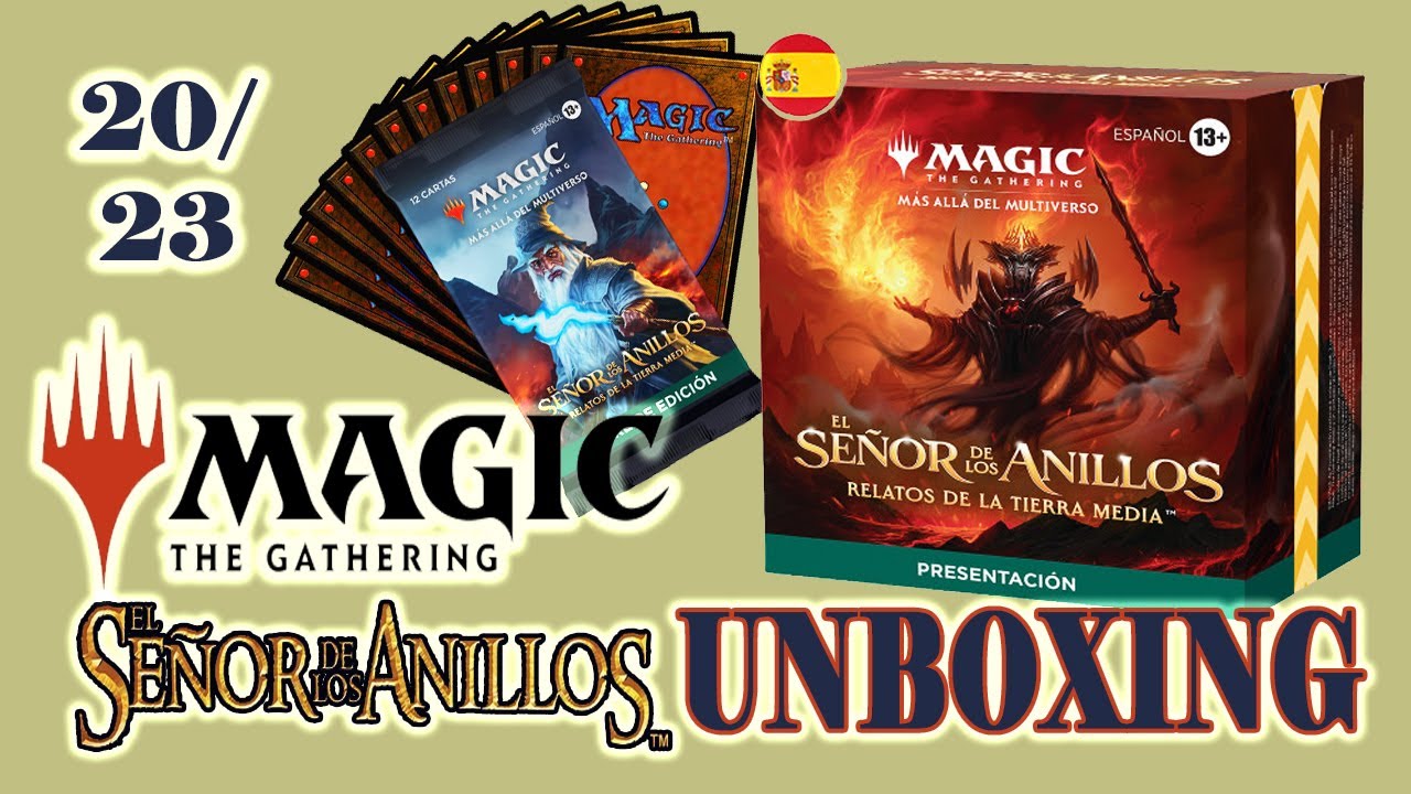 Magic The Gathering - EL SEÑOR DE LOS ANILLOS - PRESENTACIÓN caja Unboxing Julio 2023