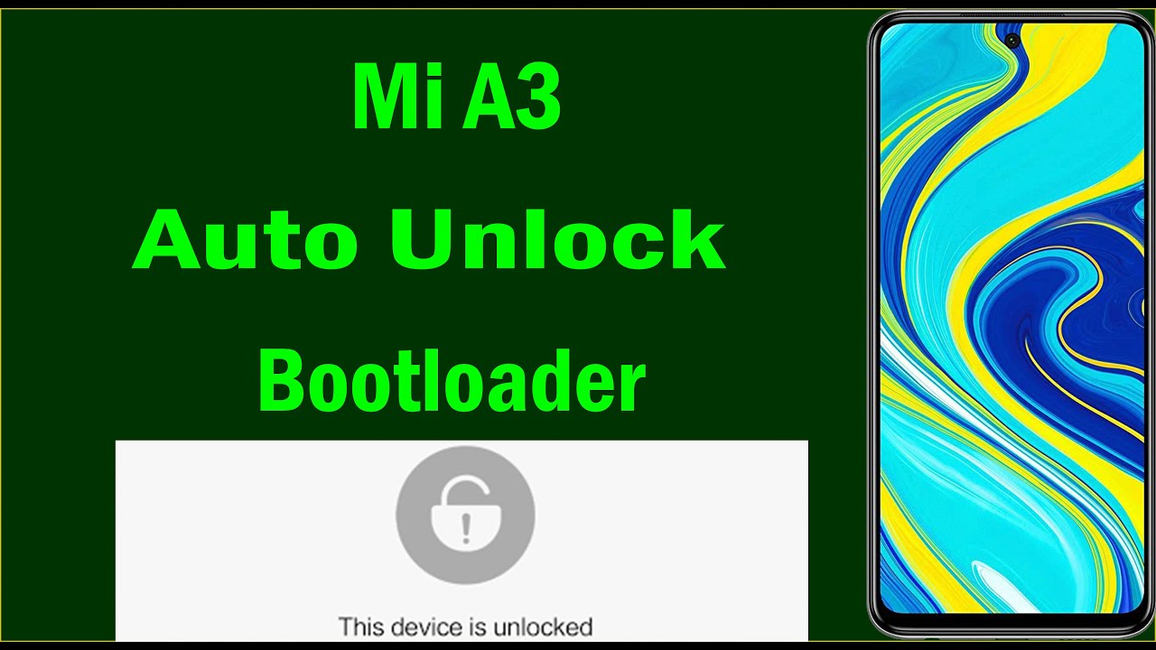 Bootloader unlock Mi A3 | How to Unlock Bootloader Mi A3 | MI A3 Bootloader Unlock | atfe tech