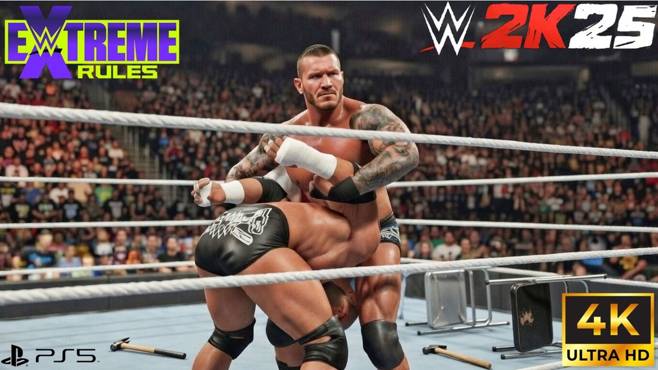Triple H Vs Randy Orton Extreme Rules Match WWE 2K25 PC Gameplay