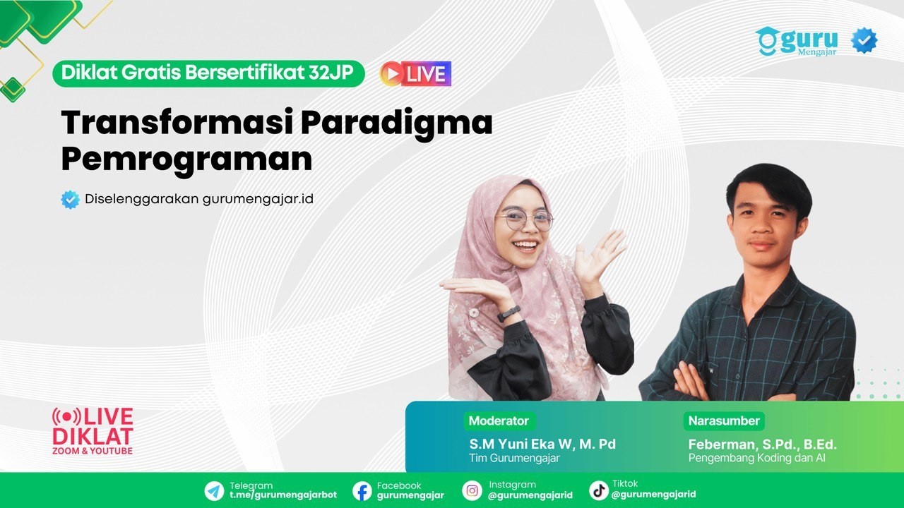 Pertemuan 1 - Diklat Miskonsepsi Terkait Pelaksanaan Koding dan Kecerdasan Artifisial