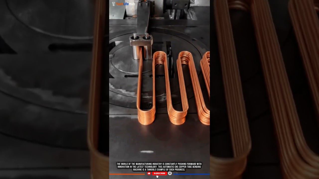 Innovation Technology Copper Tube: Automated Bender, Precise & Uniform. #tech