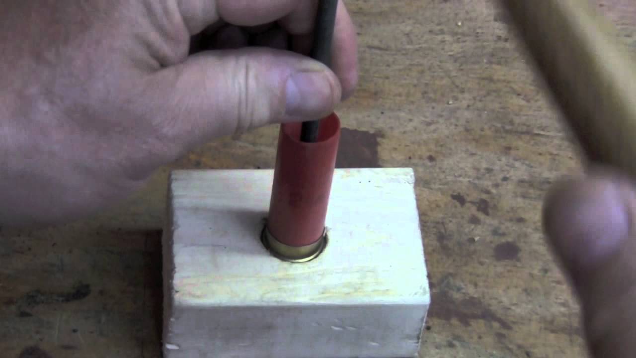 Shotshell reloading without a press - part 3 using antique tools.mov