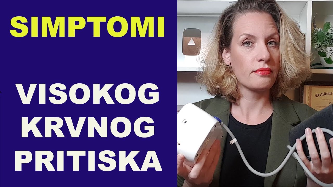 Simptomi VISOKOG KRVNOG PRITISKA (hipertenzije) + terapija za brzo snižavanje TA /dr Bojana Mandić