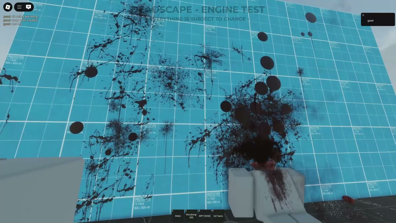 ROBLOX Studio Gun + Gore system Showcase [DEADSCAPE]