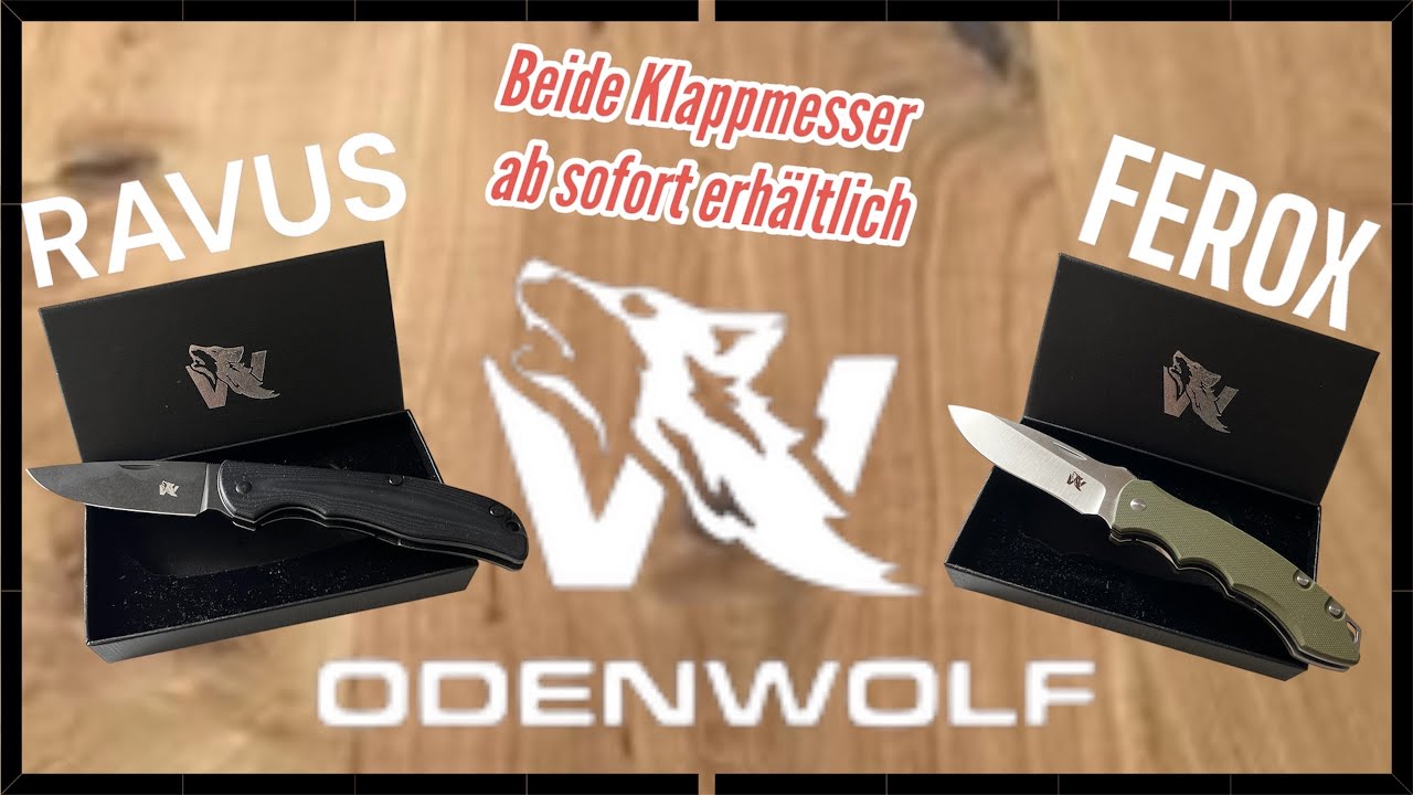 FEROX & RAVUS von ODENWOLF, beides Klappmesser im Baukastensystem. #odenwolf #messer #bushcraft