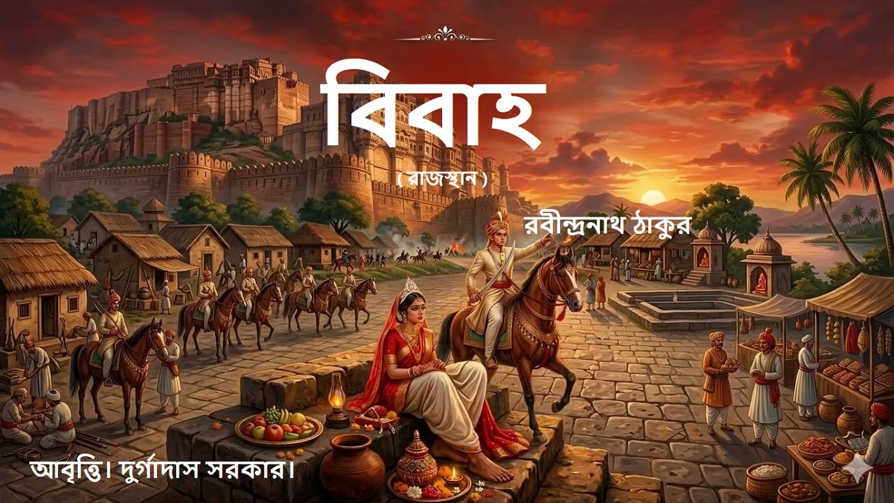 বিবাহ Iরাজস্থানI রবীন্দ্রনাথ ঠাকুর I আবৃত্তি- দুর্গাদাস সরকার I BIBAHA- RABINDRANATH TAGORE.#bangla