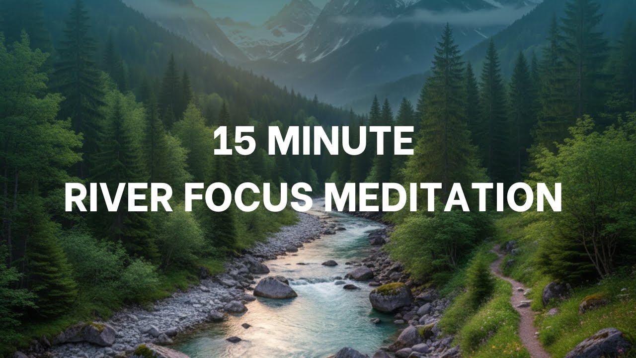 528Hz Sound Therapy - 15 Minute River Focus Meditation 🌊 | Enhance Concentration & Mental