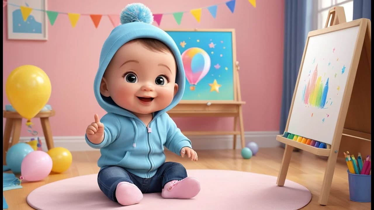 Magic Crayon Color Draw | Fun Learning & Action Song for Toddlers