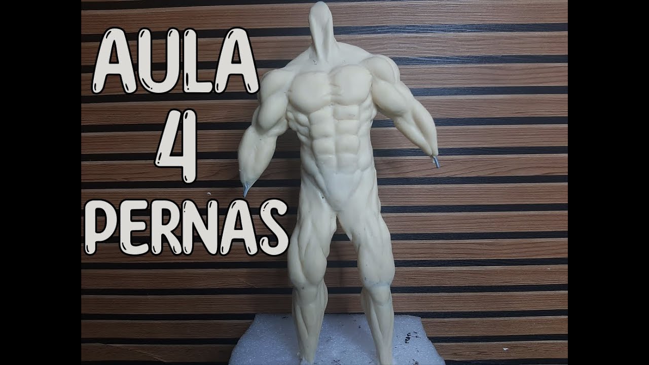 04 -Tutorial músculos em biscuit - Pernas