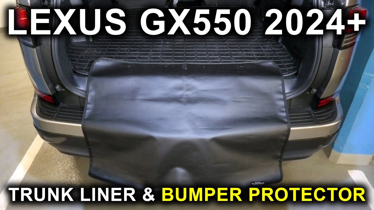 Lexus GX550 (2024-2025): WeatherTech Trunk Liner With Bumper Protector.