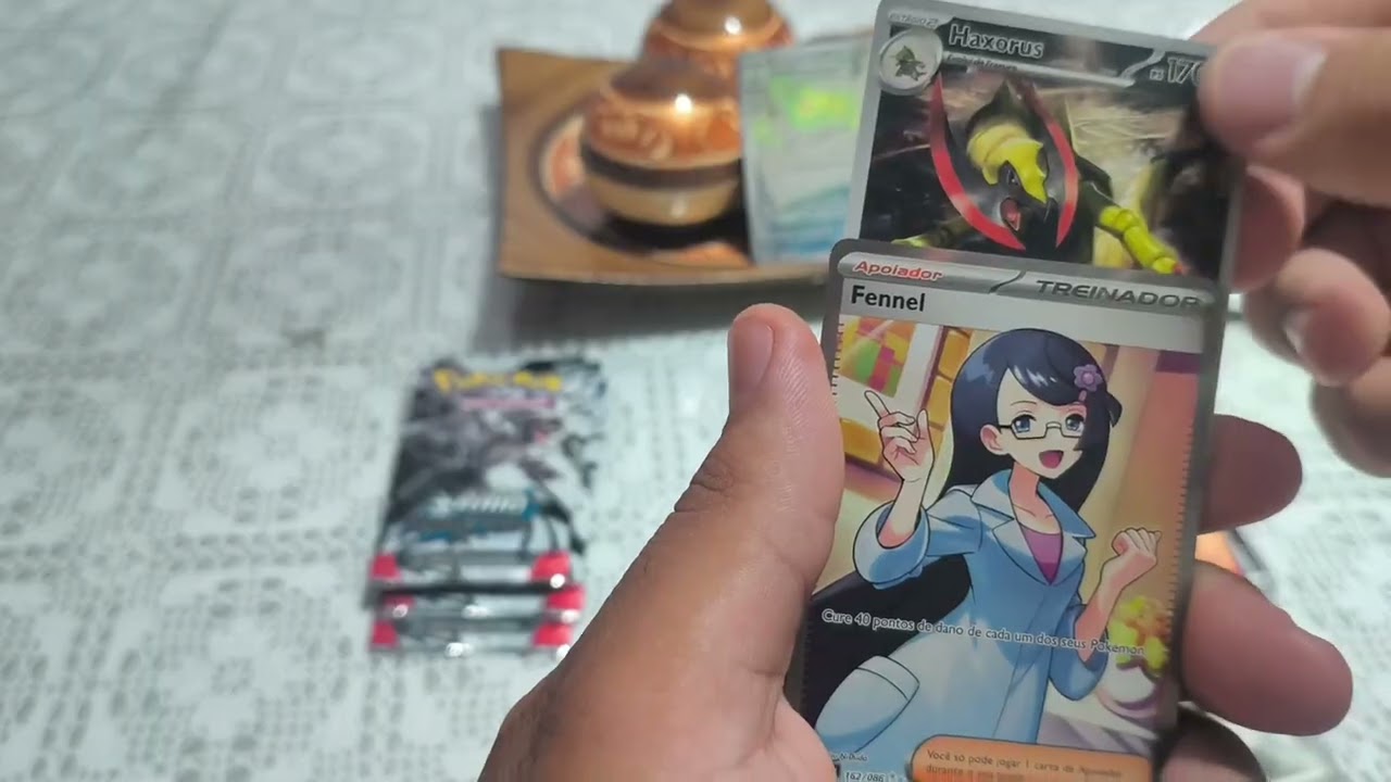 Abrindo Triplo Packs de Pokémon coleção Raio Preto