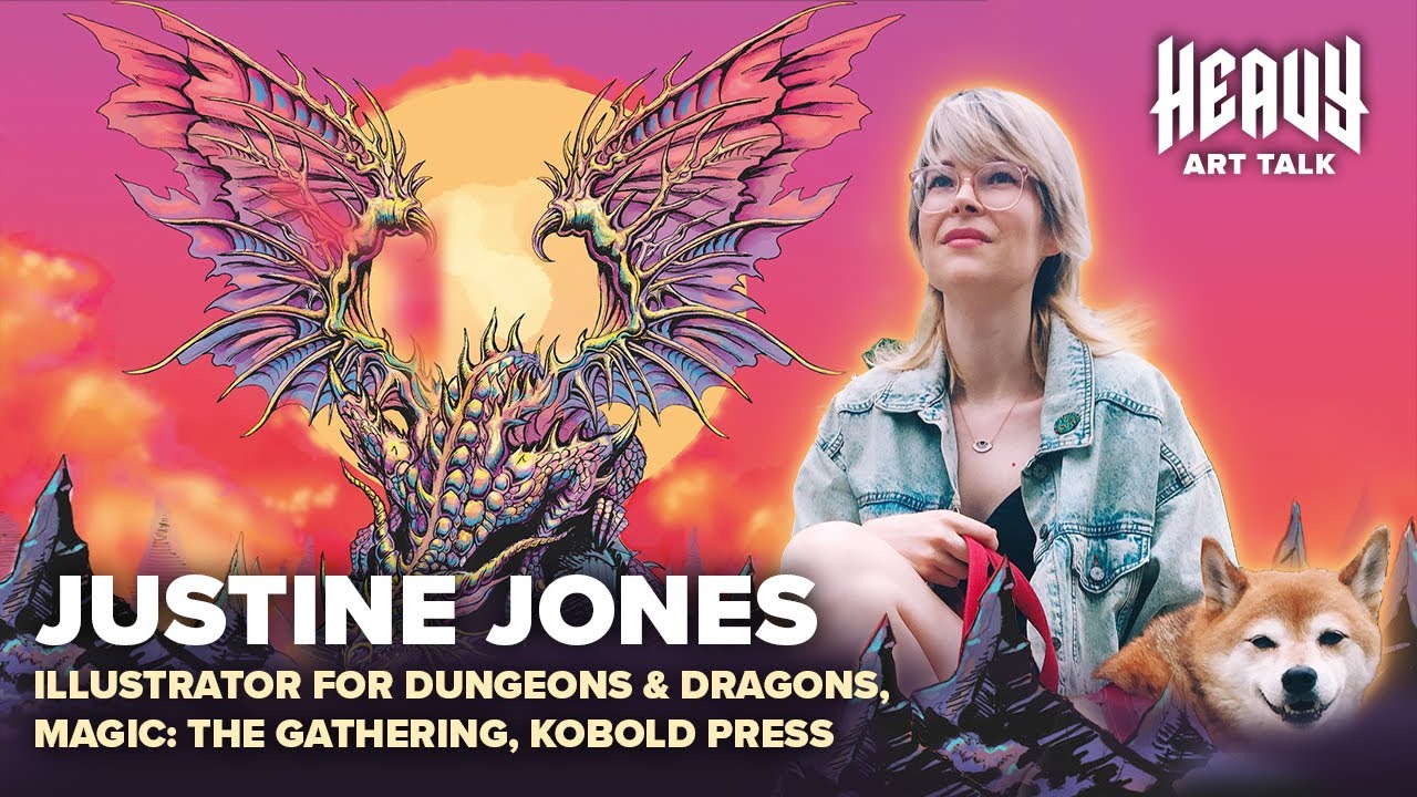 Heavy Art Talk Ep. 57: Justine Jones (Illustrator for Wizards of the Coast, MTG, D&D, Kobold Press)