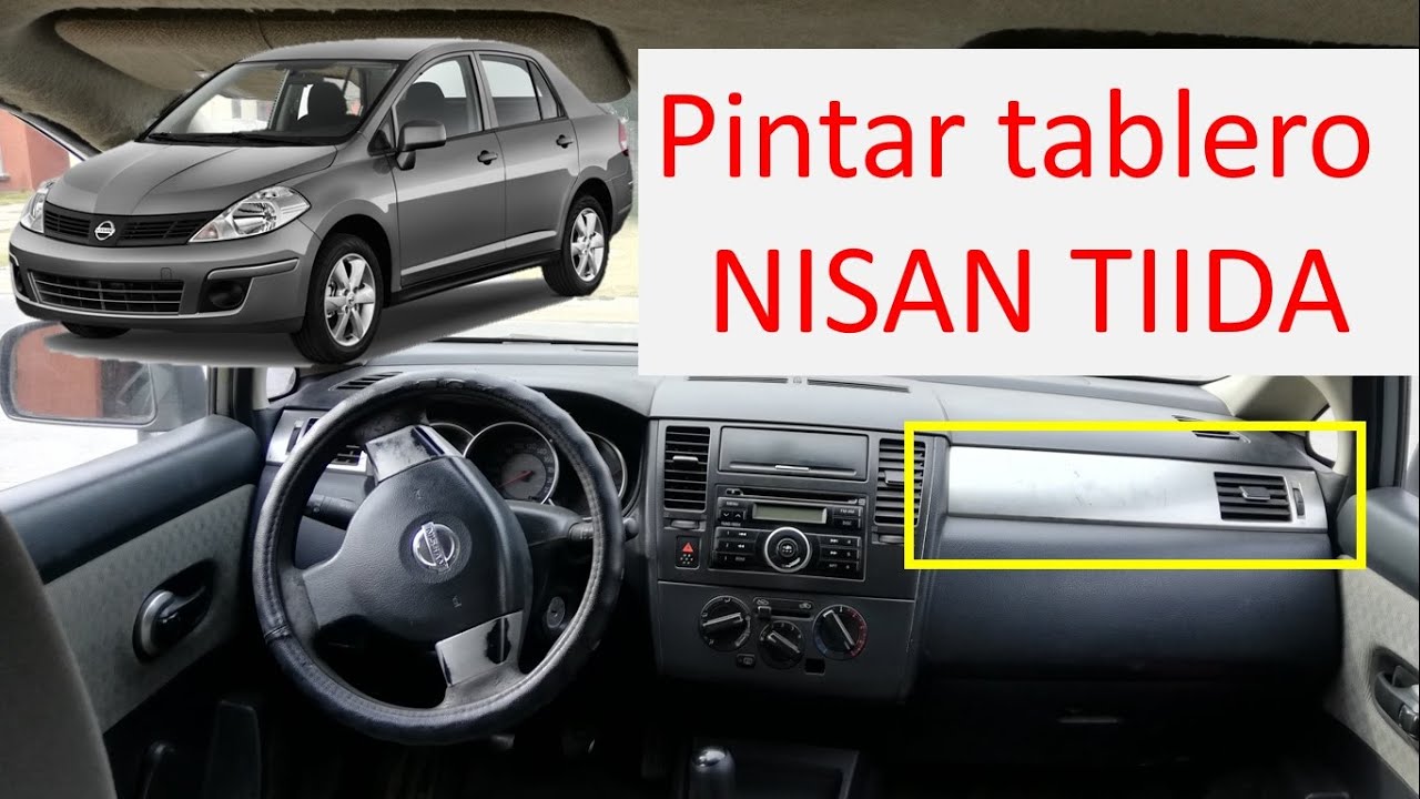Quitar y pintar tablero de Nissan Tiida ( Rejilla plateada)