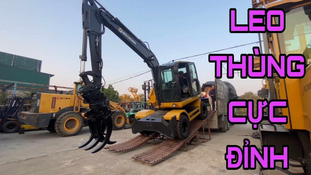 Máy Xúc Đào Gắp Gỗ Leo Thùng Cực Đỉnh Về Với Chủ Mới | 0869333717