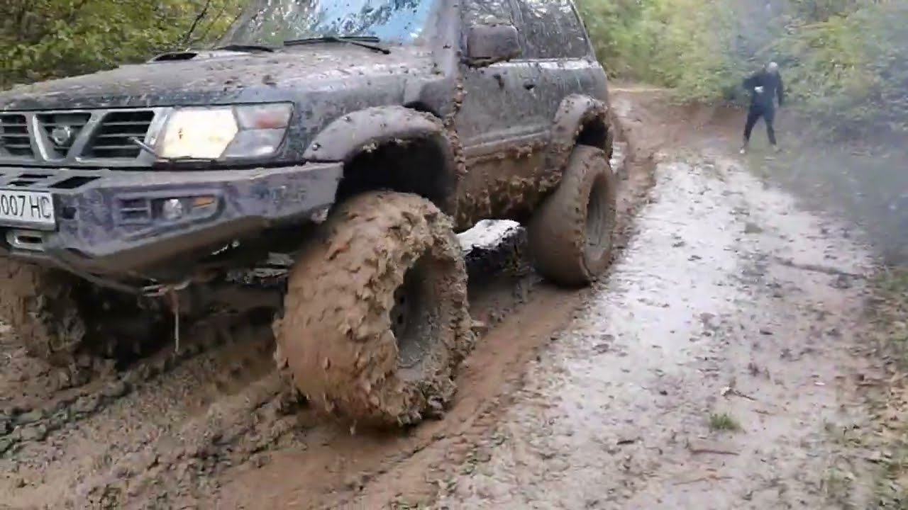 Size Does Matters 💪💪 2WD Mud Offroad with Nissan Patrol Gr Y61 on 40 inch tires
