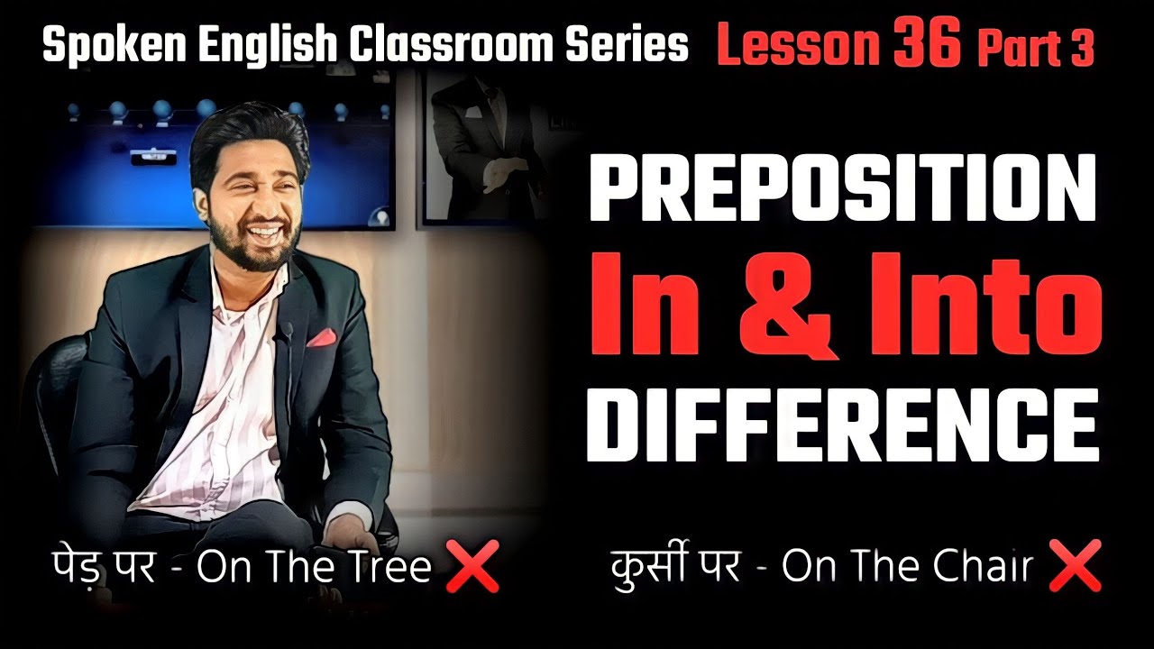 Spoken English Lesson 36 Part 3 | 𝐈𝐧 & 𝐈𝐧𝐭𝐨 Difference | 𝐔𝐬𝐞 𝐎𝐟 𝐈𝐧𝐭𝐨 | Correct Use Of 𝐈𝐧 & 𝐈𝐧𝐭𝐨