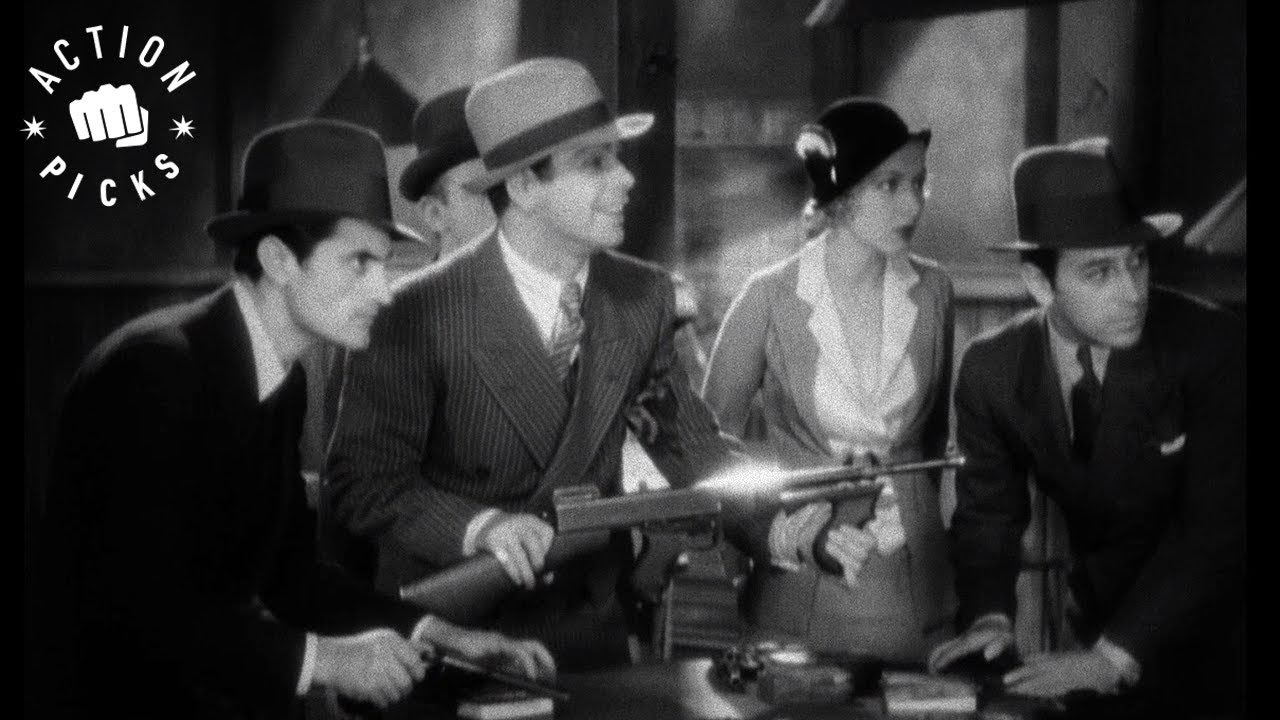 Gangsters Shootout Through Town | Scarface (1932)