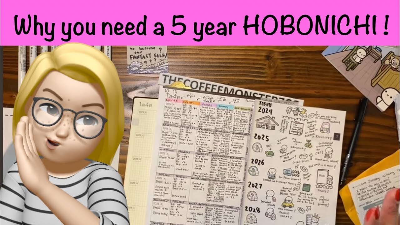 A HOBONICHI 5 YEAR PLANNER for LONG RANGE GOALS | Jenean's HOW TO GUIDE :0)
