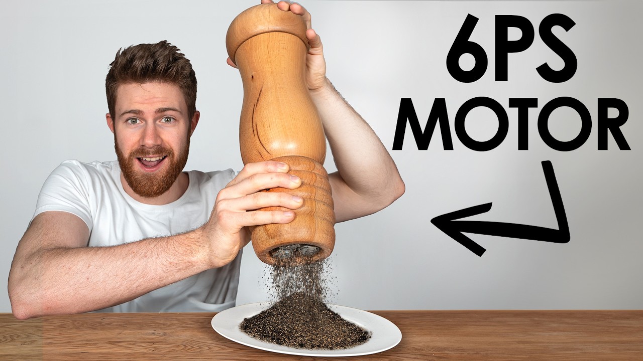 XXL Turbo-Pfeffermühle mit Motor bauen!