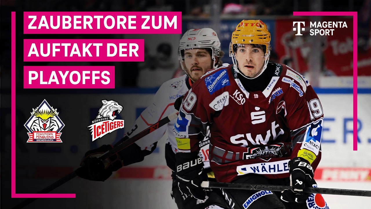 Pinguins Bremerhaven - Nürnberg Ice Tigers | PENNY DEL Playoffs, 1. Runde | MAGENTA SPORT