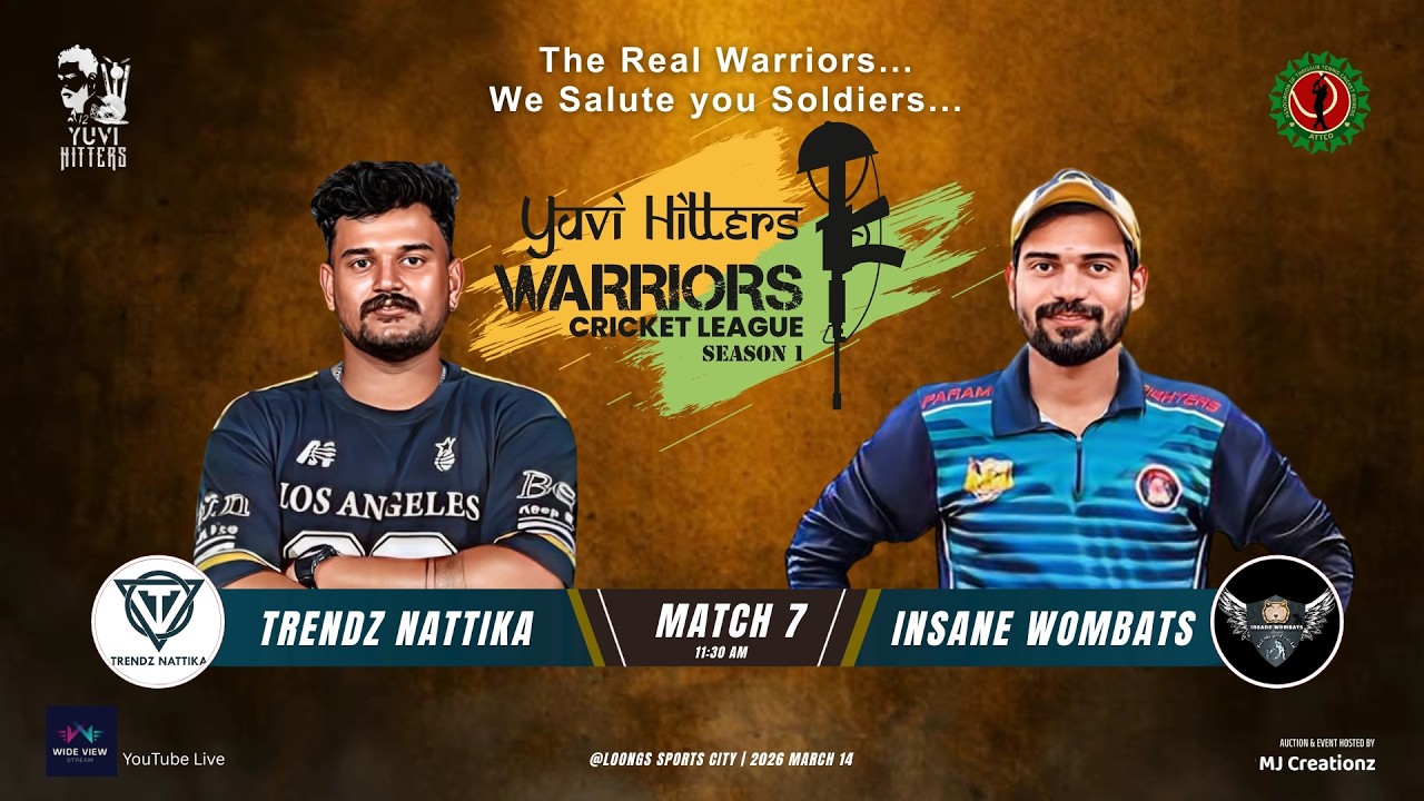 YUVI HITTERS WARRIORS CRICKET LEAGUE LEAGUE SEASON 1 | DAY 1 | CRICKET | LIVE