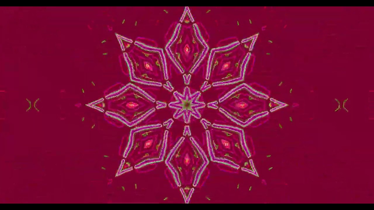 10 hours Red Neon Tunnel Mandala 4k uhd 60fps Screensaver VJ Loop