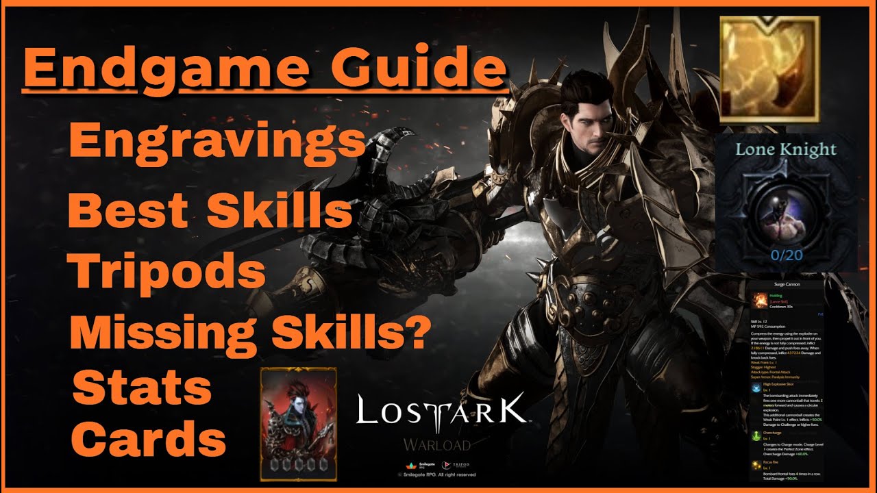 Lost Ark Gunlancer Endgame Guide & Burst Build | Recommended Raiding Skills With Explanation