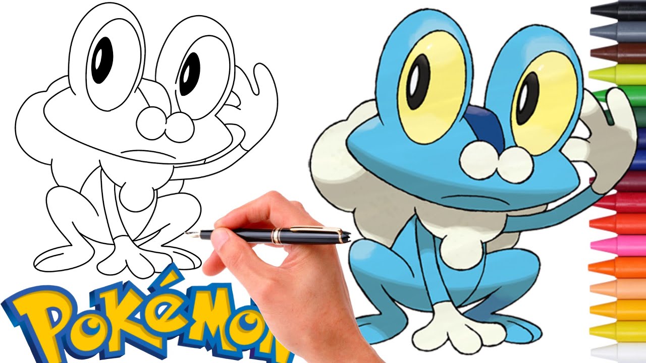 Como Desenhar o POKÉMON FROAKIE 
