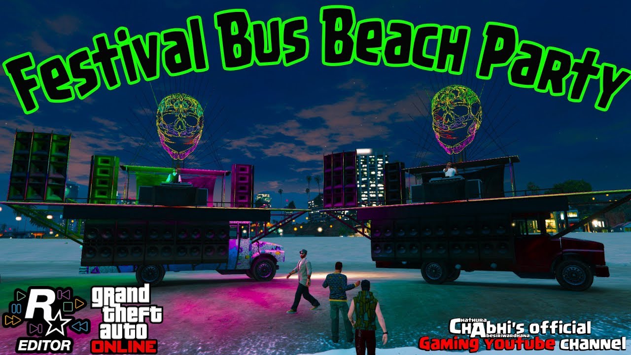 GTA 5 | Festival Bus | Beach Party