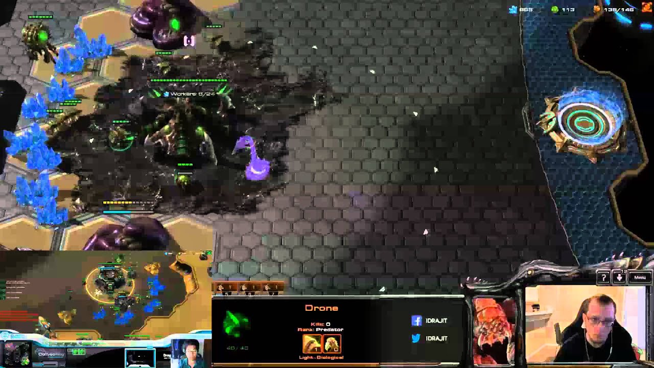 Starcraft 2 HotS: IdrA vs Dragon Ladder Match [HD]