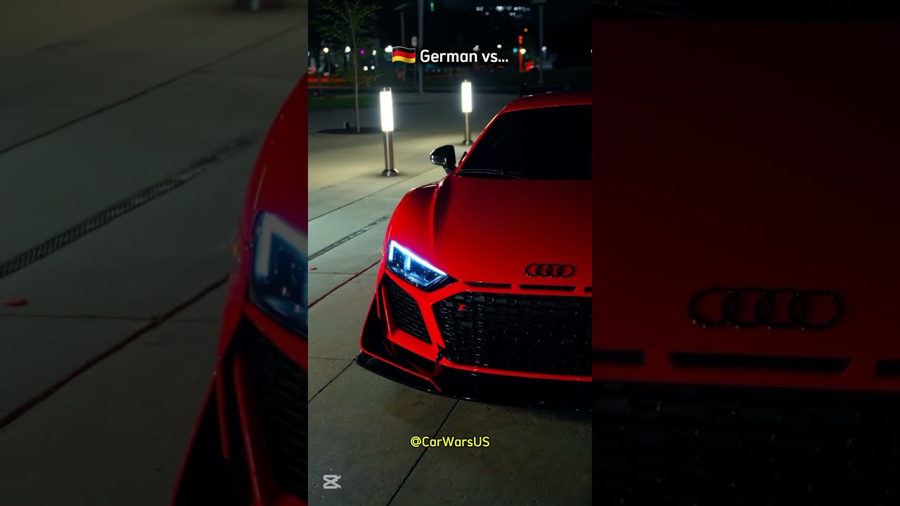 German vs. Italian. who won? #carwars #cartok #germancar #italiancars #shorts #car #edit #viral