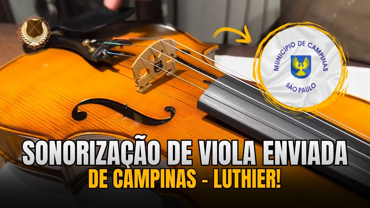 SONORIZA&Ccedil;&Atilde;O DE VIOLA ENVIADA DE CAMPINAS - LUTHIER!